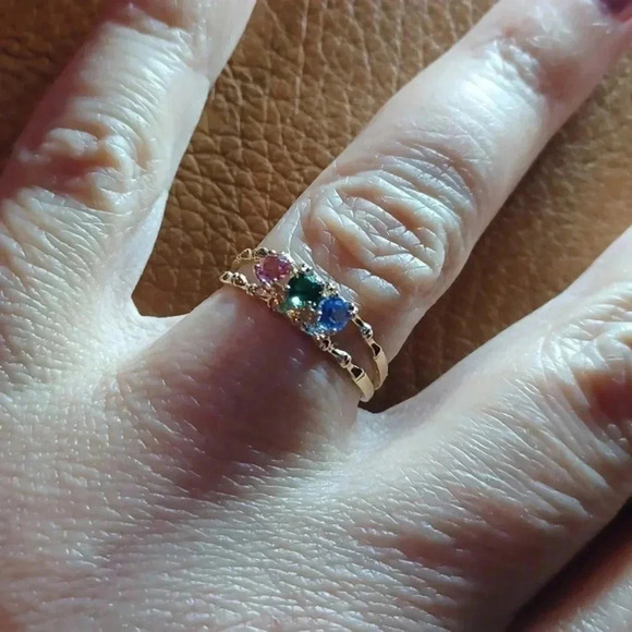 💙🌹Gold-plated Mother's ring. yellow - Picture 3 of 10